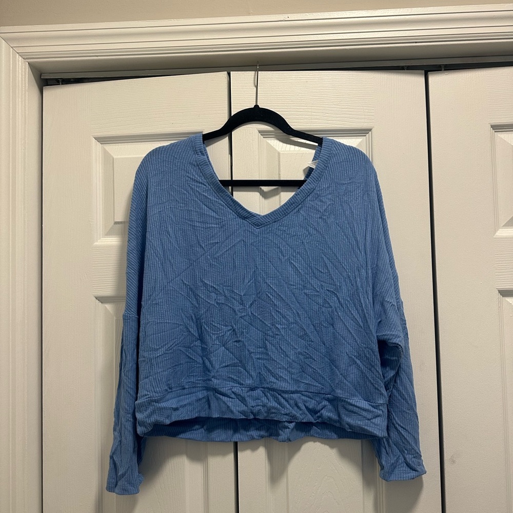 Target Blue V-Neck Sweatshirt